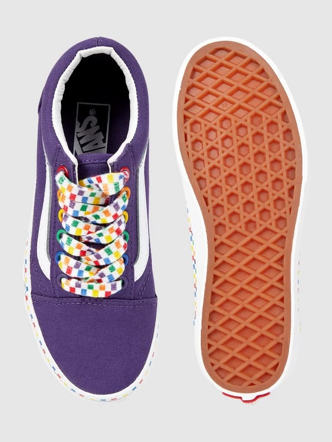 Vans Sneaker Aus Leder Und Textil Modell 'Old Skool' - Lila 4 Vans Sneaker Aus Leder Und Textil Modell 'Old Skool' - Lila – Bild 4