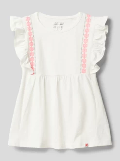 Staccato T-Shirt Mit Volants - Gelb