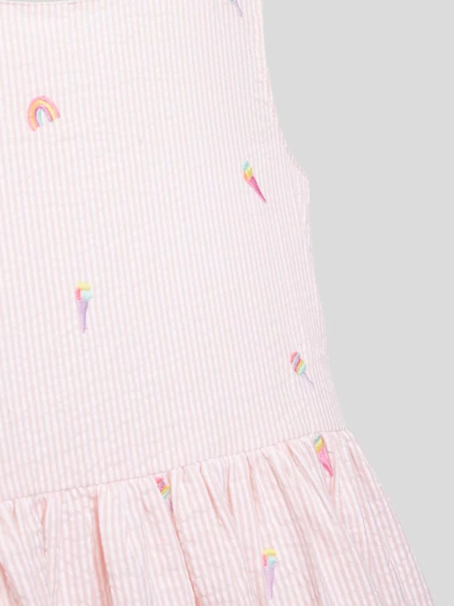 Happy Girls Kleid Mit Motiv-Stitchings - Apricot 2 Happy Girls Kleid Mit Motiv-Stitchings - Apricot – Bild 2