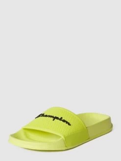 CHAMPION Slides Mit Label-Detail - Hellgelb