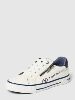 Tom Tailor Sneaker Mit Label-Details - Weiß