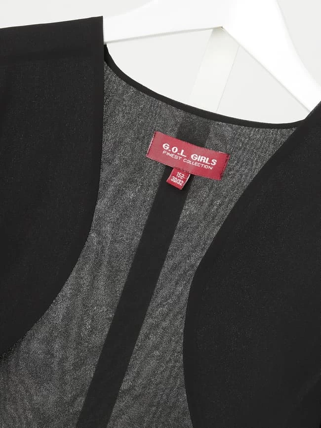 G.O.L. Bolero Aus Chiffon - Schwarz 2 G.O.L. Bolero Aus Chiffon - Schwarz – Bild 2
