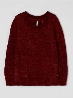 Pepe Jeans Pullover Aus Chenille Modell 'Xamira' - Rot