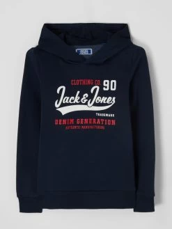Jack & Jones Hoodie Mit Logo-Print - Marineblau