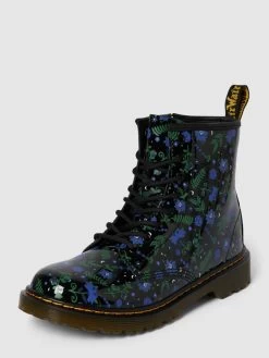 Dr. Martens Schnürboots Mit Allover-Muster - Schwarz