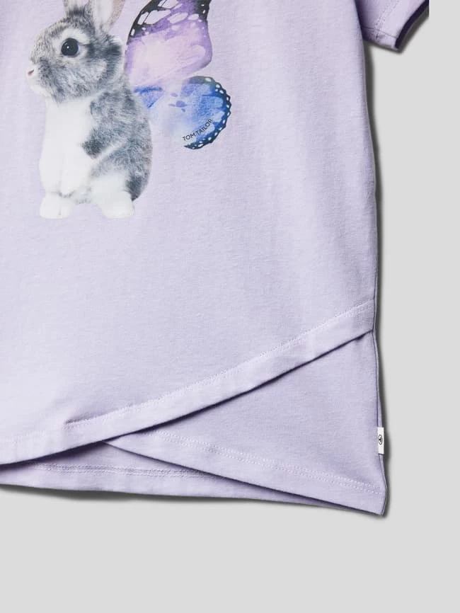 Tom Tailor T-Shirt Mit Motiv-Print - Flieder 2 Tom Tailor T-Shirt Mit Motiv-Print - Flieder – Bild 2