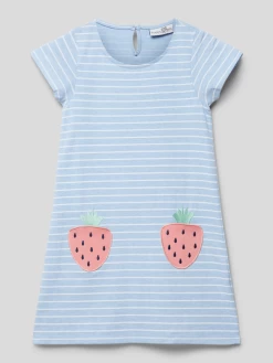 Happy Girls Minikleid Mit Motiv-Stitching - Bleu