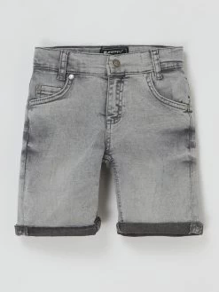 Blue Effect Slim Fit Bermudas Mit Stretch-Anteil - Mittelgrau Meliert