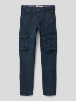 Petrol Cargohose Mit Cargotaschen - Marineblau