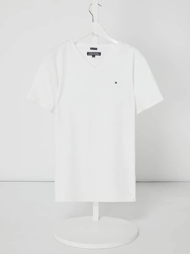 Tommy Hilfiger Teens T-Shirt Mit Logo-Stickerei - Weiß 1 Tommy Hilfiger Teens T-Shirt Mit Logo-Stickerei - Weiß