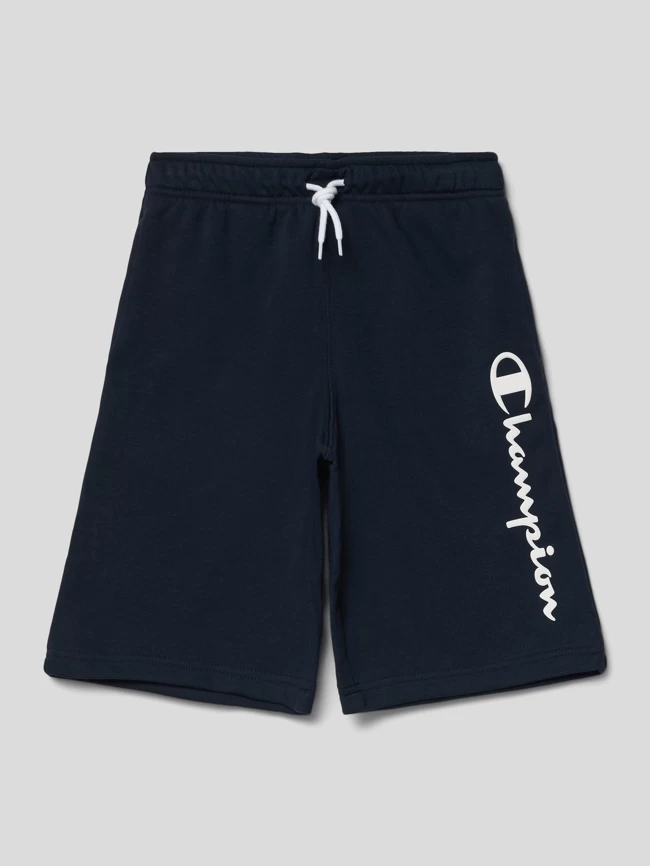 CHAMPION Sweatshorts Mit Logo-Print - Marineblau 1 CHAMPION Sweatshorts Mit Logo-Print - Marineblau