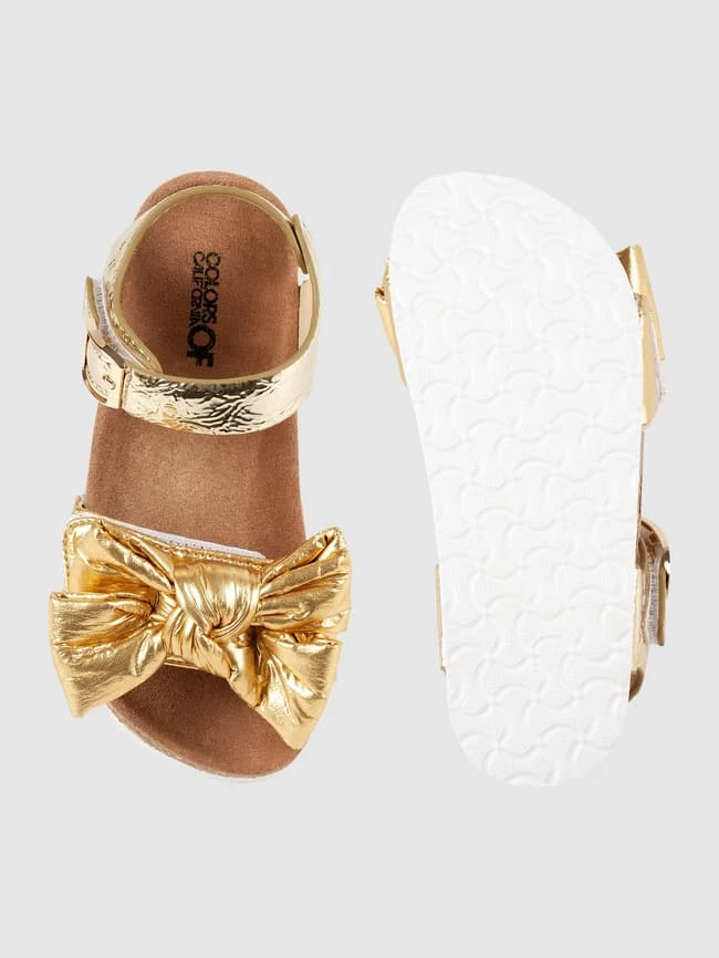 Colors Of California Sandalen Mit Zierschleife - Gold 4 Colors Of California Sandalen Mit Zierschleife - Gold – Bild 4