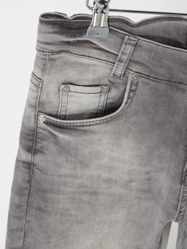 Blue Effect Stone Washed Skinny Fit Jeans - Hellgrau 3 Blue Effect Stone Washed Skinny Fit Jeans - Hellgrau – Bild 3