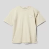 Calvin Klein Jeans T-Shirt Mit Label-Patch Modell 'BADGE MINERAL' - Beige