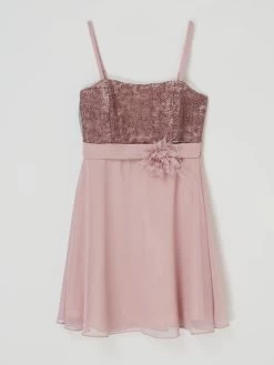 G.O.L. Kleid Aus Spitze Und Chiffon - Mauve
