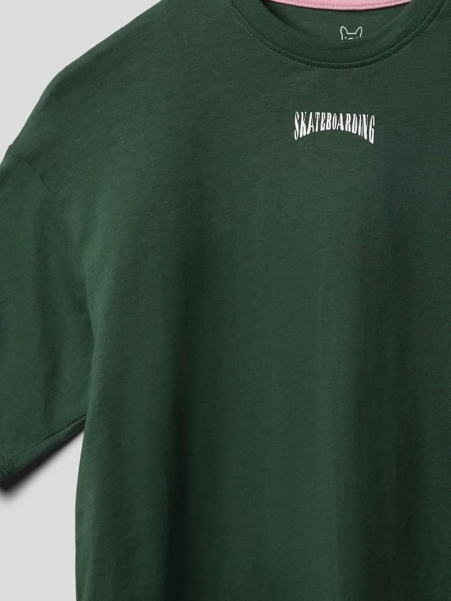 Jack & Jones T-Shirt Mit Rundhalsausschnitt Modell 'SKATER' - Grün 2 Jack & Jones T-Shirt Mit Rundhalsausschnitt Modell 'SKATER' - Grün – Bild 2