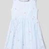 Happy Girls Kleid Mit Motiv-Stitchings - Bleu