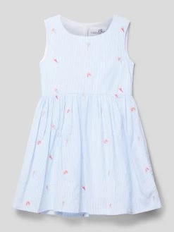 Happy Girls Kleid Mit Motiv-Stitchings - Bleu