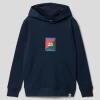 Jack & Jones Hoodie Mit Label-Print - Marineblau