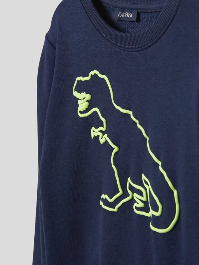 Blue Seven Sweatshirt Mit Motiv-Print - Blau 2 Blue Seven Sweatshirt Mit Motiv-Print - Blau – Bild 2