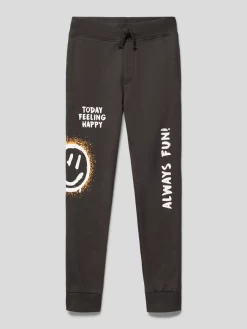 Staccato Sweatpants Mit Motiv-Print - Schwarz