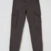 Jack & Jones Slim Fit Cargohose Mit Stretch-Anteil Modell 'Paul' - Anthrazit