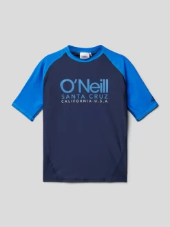 ONeill T-Shirt Mit Label-Print Modell 'CARLI SKIN' - Marineblau