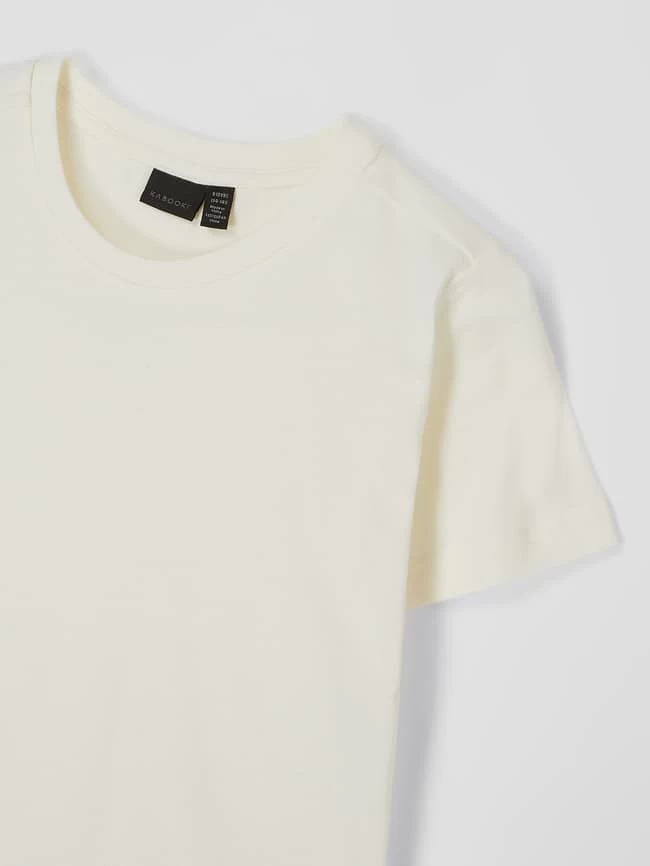 Kabooki T-Shirt Mit Rundhalsausschnitt Modell 'THEODOR' - Weiß 2 Kabooki T-Shirt Mit Rundhalsausschnitt Modell 'THEODOR' - Weiß – Bild 2