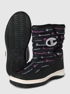 CHAMPION Boots Mit Allover-Logo Modell 'FLAKEY' - Schwarz -Kindermoden Kunterbunt 959l4kij6p8jgh2e6kskmcii6l436d9m657j6dam892kciq4a0okciq16cp4scam8l9kmk1p70pkgghi713jid9j6krj4phlckr3ee1k6gs32ob4c5i34d34c8pjedr36cqjicg
