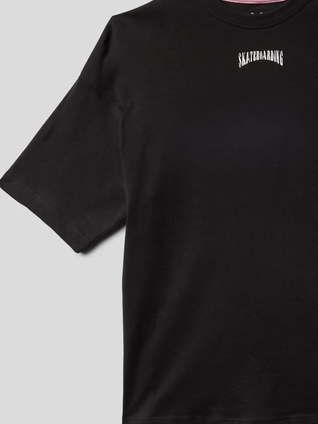 Jack & Jones T-Shirt Mit Rundhalsausschnitt Modell 'SKATER' - Schwarz 2 Jack & Jones T-Shirt Mit Rundhalsausschnitt Modell 'SKATER' - Schwarz – Bild 2