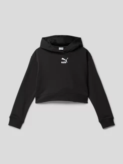 Puma Hoodie Mit Label-Stitching Modell 'CLASSICS' - Schwarz