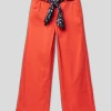 S.Oliver RED LABEL Slim Fit Jeans Mit Stoffgürtel - Orange