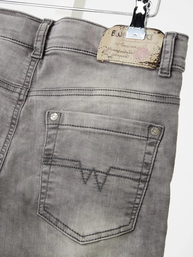 Blue Effect Stone Washed Skinny Fit Jeans - Hellgrau 2 Blue Effect Stone Washed Skinny Fit Jeans - Hellgrau – Bild 2