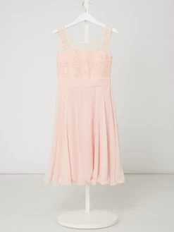 G.O.L. Kleid Mit Ziersteinbesatz - Altrosa