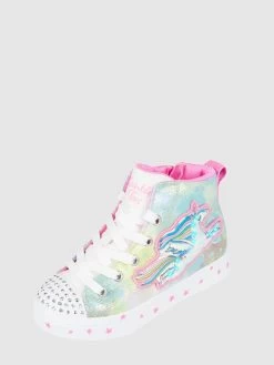 SKECHERS High Top Sneaker Mit LEDs Modell 'Unicorn Galaxy' - Silber