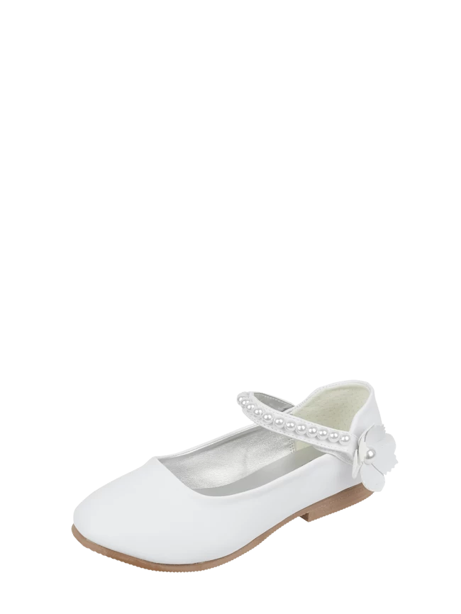Happy Girls Ballerinas Mit Blüten-Applikation - Weiß 1 Happy Girls Ballerinas Mit Blüten-Applikation - Weiß