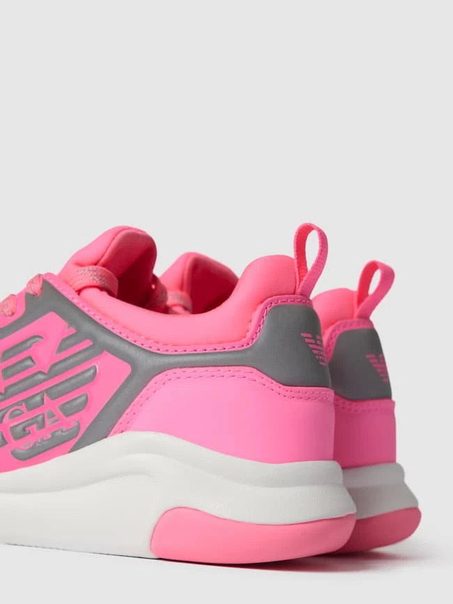 EA7 Emporio Armani Sneaker Mit Label-Details Modell 'A RACER MINIME' - Pink 2 EA7 Emporio Armani Sneaker Mit Label-Details Modell 'A RACER MINIME' - Pink – Bild 2