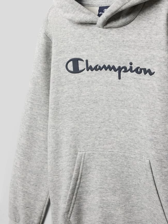 CHAMPION Hoodie Mit Logo-Print - Mittelgrau Meliert 2 CHAMPION Hoodie Mit Logo-Print - Mittelgrau Meliert – Bild 2
