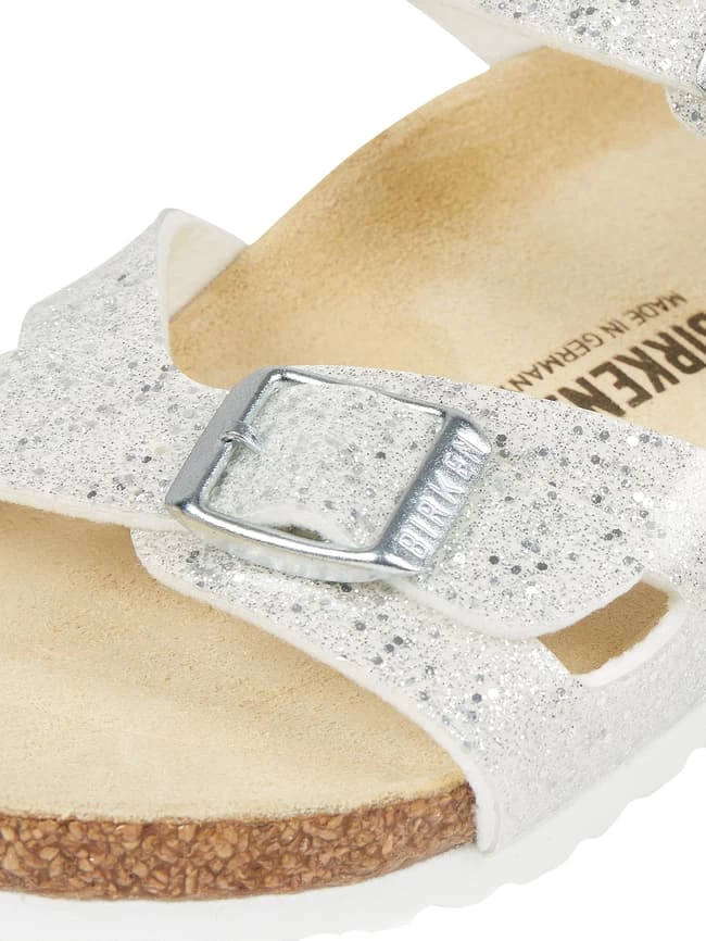 Birkenstock Sandalen Mit Glitter-Effekt Modell 'Rio' - Weiß 2 Birkenstock Sandalen Mit Glitter-Effekt Modell 'Rio' - Weiß – Bild 2