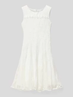Happy Girls Kleid Mit Floraler Spitze - Ecru