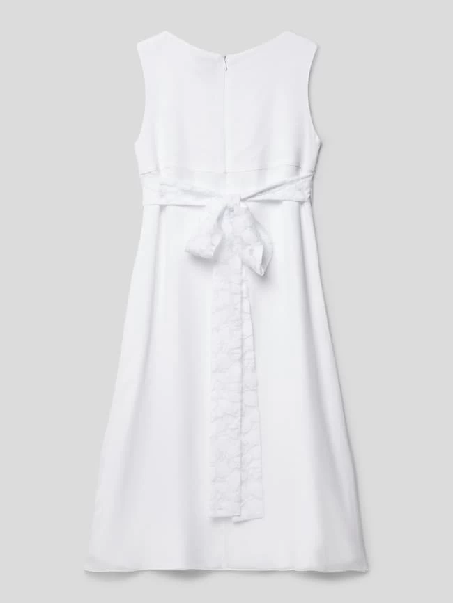 Miolilou Kommunionskleid Aus Reiner Viskose Mit Spitzenbesatz - Weiß 3 Miolilou Kommunionskleid Aus Reiner Viskose Mit Spitzenbesatz - Weiß – Bild 3