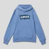 Levi’s® Kids Hoodie Mit Label-Print - Bleu