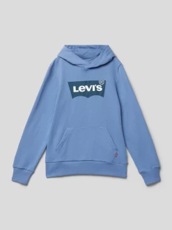 Levi’s® Kids Hoodie Mit Label-Print - Bleu