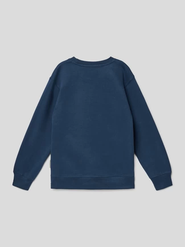Marc O'Polo Sweatshirt Mit Label-Print - Marineblau 3 Marc O'Polo Sweatshirt Mit Label-Print - Marineblau – Bild 3