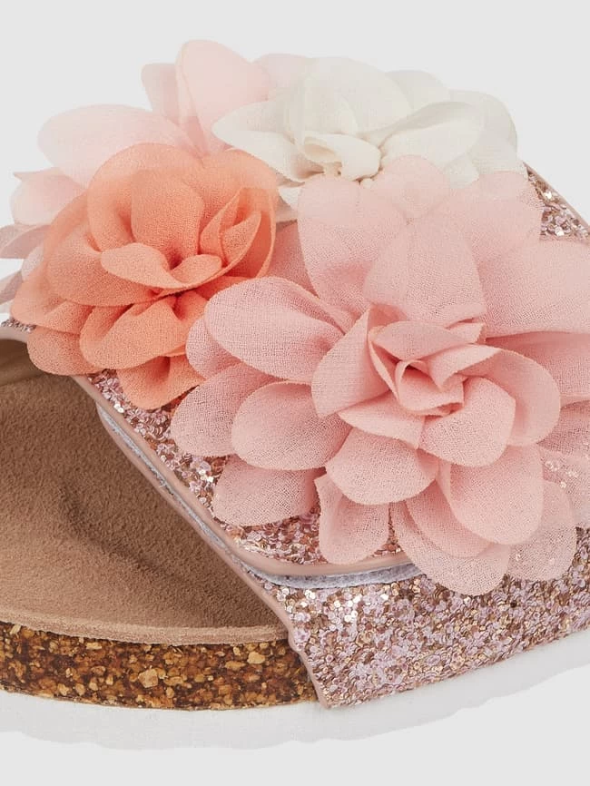 Colors Of California Pantolette Mit Blüten-Applikationen - Hellrosa 2 Colors Of California Pantolette Mit Blüten-Applikationen - Hellrosa – Bild 2