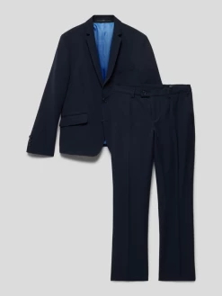 Weise Anzug Mit 2-Knopfleiste - Marineblau