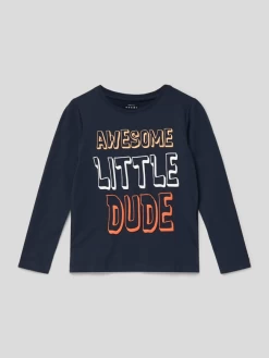 Name It Longsleeve Mit Motiv-Print Modell 'VUX' - Marineblau