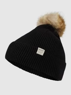Barts Pudelmütze Aus Viskosemischung Modell 'Cinder' - Schwarz