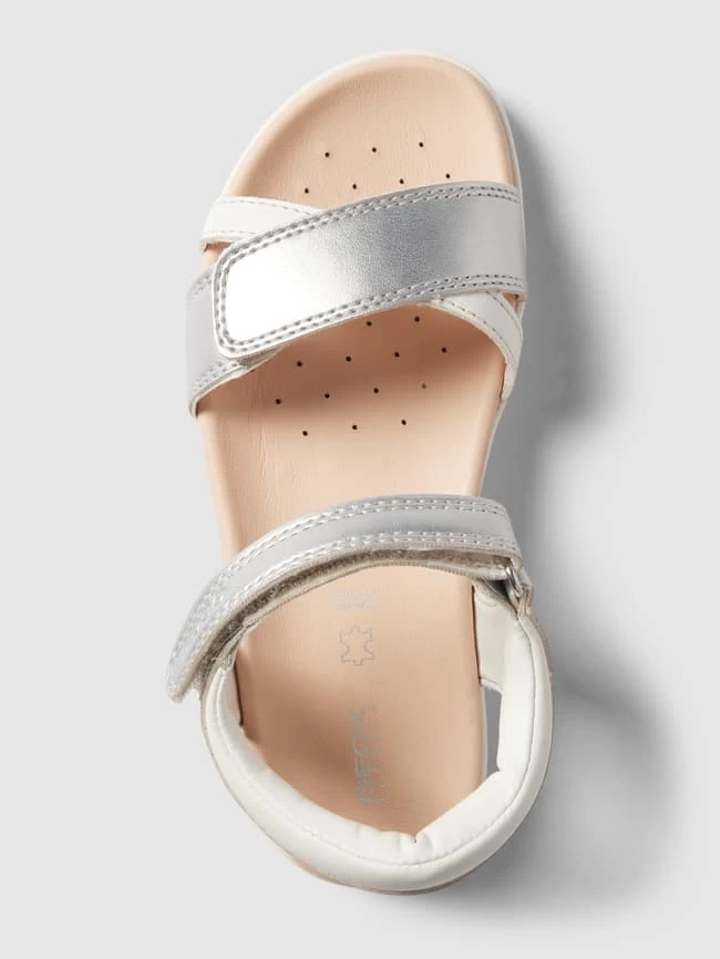 Geox Sandalen Im Metallic-Look Modell 'BOREALIS' - Silber 3 Geox Sandalen Im Metallic-Look Modell 'BOREALIS' - Silber – Bild 3