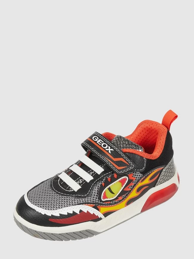 Geox Sneaker Mit Kontrastbesatz Modell 'Inek' - Metallic Schwarz 1 Geox Sneaker Mit Kontrastbesatz Modell 'Inek' - Metallic Schwarz